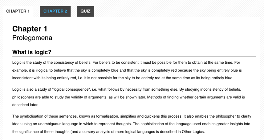 Screenshot des Tabs-Widgets